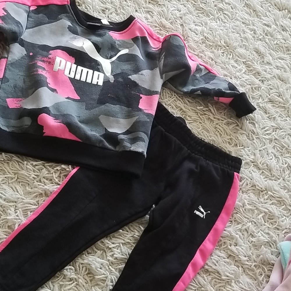 Girls Puma pants and sweatshirt set 3T
